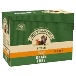 James Wellbeloved Grain Free Turkey Kitten Wet Food 12 X 85g